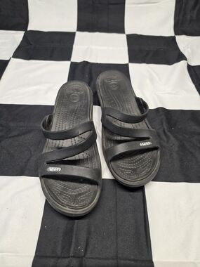 CROCS Black Women's Slide Sandals